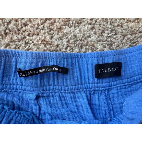 TALBOTS womens AIRY GAUZE PULL ON cotton Pants, size XL - Picture 4 of 10